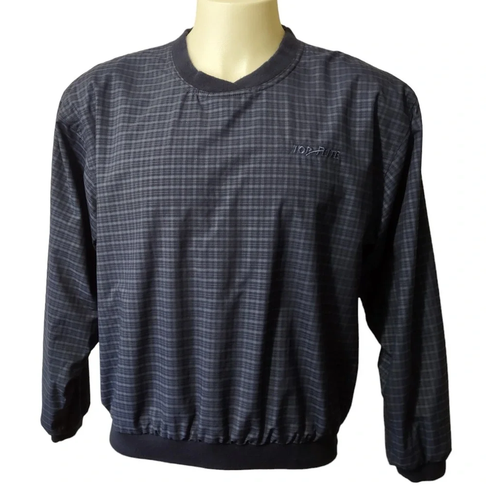 Top Flite Golf Jacket‎ Size Large Men's Active Windbreaker Pullover Long Sleeves